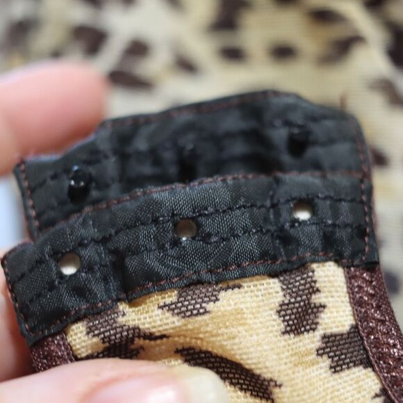 Marilyn Monroe Leopard Print Sheer Bodysuit Large Sheer Animal Statement Piece - Picture 9 of 14